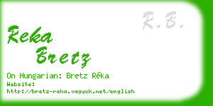 reka bretz business card